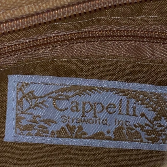 Vintage Capelli Of New York Tan Straw Purse - Picture 5 of 7